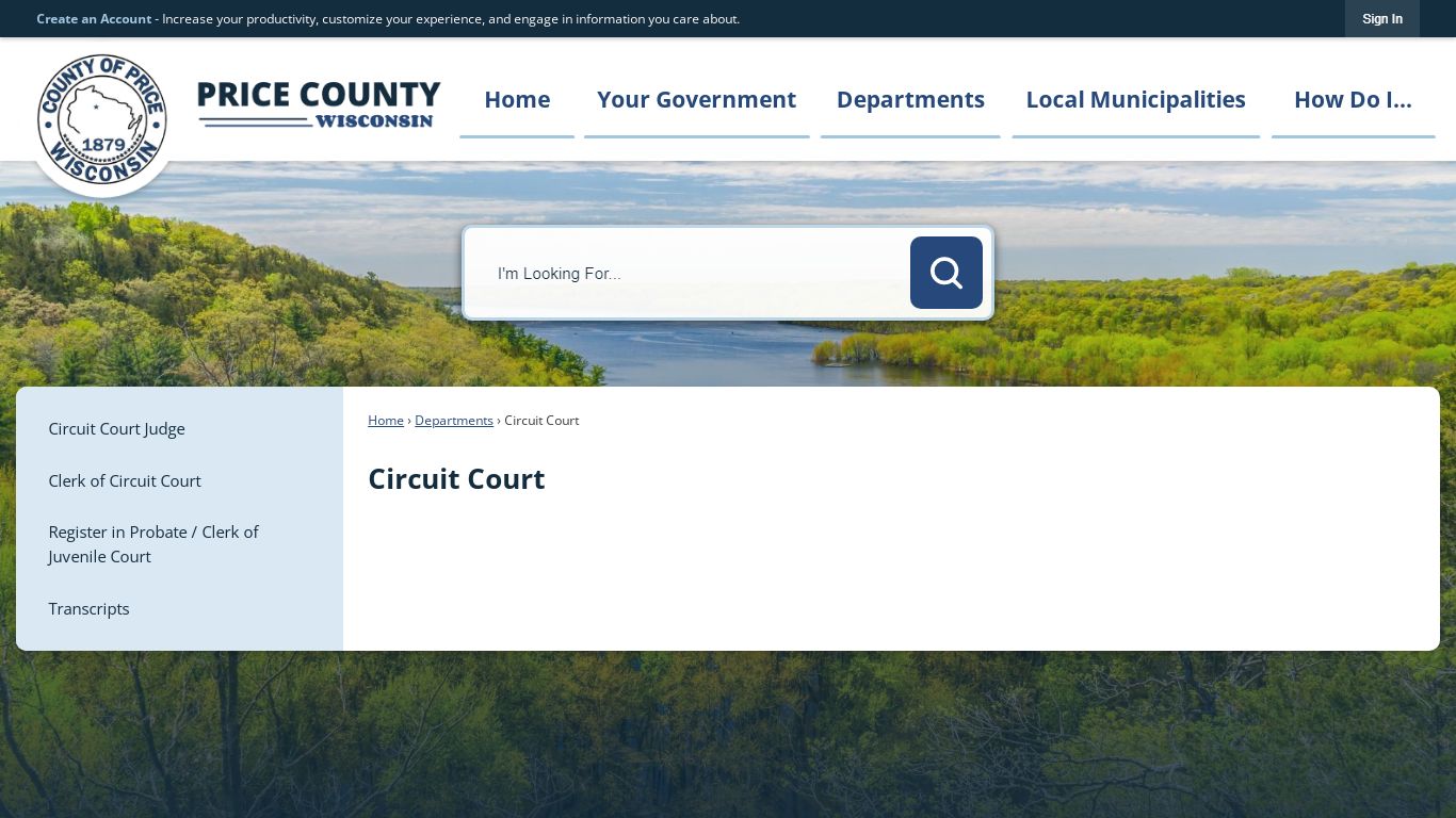 Circuit Court | Price County, WI - Official Website